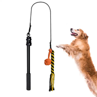 Queue de poursuite interactive de haute qualité OEM personnalisé vente chaude pôle télescopique pour chien Teaser