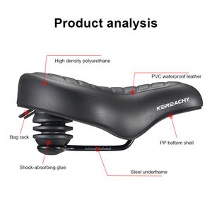 KEREACHY <span class=keywords><strong>selle</strong></span> <span class=keywords><strong>de</strong></span> vélo rétro personnalisée en usine <span class=keywords><strong>selle</strong></span> <span class=keywords><strong>de</strong></span> vélo électrique coussin <span class=keywords><strong>de</strong></span> siège <span class=keywords><strong>de</strong></span> VTT souple super large - Product Image 3