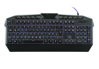 Nouveau clavier de projection RGB LED USB pleine taille pour le jeu et le bureau, avec éclairage unique, design semi-mécanique filaire