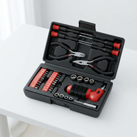 Juego de Herramientas Manuales para Reparaciones del Hogar, 36 Piezas, Acero al Carbono Resistente, Soporte OEM, Kit de Herramientas Domésticas, Venta al Por Mayor