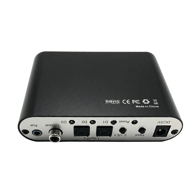AC3/DTS Digital Audio Decoder 5.1 CH Digital Audio Sound Decoder to Analog 5.1 Converter Box