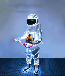 Costume LED Costume Astronaute Cosplay Halloween Cadeau de Noël Costume LED Cool Perform - Product Image 5