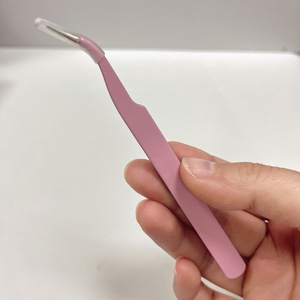 ダイヤモンドピンセットジュエリーピンセットシルバーステンレス制帯電防止磁気湾曲ピンセットツール - Product Image 2