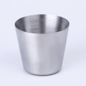 Mini taza de acero inoxidable, 38x27x34mm, taza portátil para servir cerveza, estilo sencillo - Product Image 2