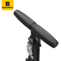 Pompe à air haute pression sans fil BAIMEI en acier, gonfleur de pneus portable pour voiture et ballon, pompe pneumatique manuelle multi-usage