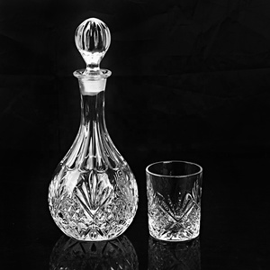 China Wholesale Royal bar Luxury Packing glassware <strong>Wine</strong> <strong>Decanter</strong> With 6 Rock Glass <strong>Wine</strong> Cups Whisky <strong>Decanter</strong> Tumblers <strong>Set</strong> - Product Image 2