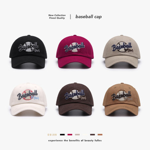 Gorra de Béisbol Unisex de Sarga de Algodón con Visera Curva, Protección Solar, para Primavera y Verano, Uso en Exteriores - Product Image 4