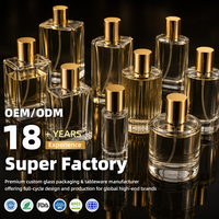 Flacon de parfum de luxe 30ml 50ml 100ml, flacon de parfum en verre rectangulaire fantaisie, flacons de parfum élégants sur mesure, fabrication