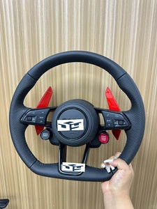 Volante de Fibra de Carbono Compatible con Audi TT R8 TTS TTRS S3 8P MK2 MK3 B8 A3 A4 A5 A6 S1 <span class=keywords><strong>S2</strong></span> S5 RS3 RS4 RS5 RS6 RS7 C6 2008-2012 - Product Image 2