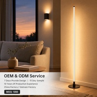 Lampe d'angle intelligente sur pied à LED RGBW, éclairage personnalisé, usine chinoise, projecteur LED, lumière d'angle, CE ROHS