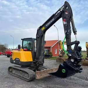 Mini-excavatrice d'occasion Volvo EC60, excavatrice d'occasion Volvo EC60C de 6 tonnes, petite excavatrice sur roues à bas prix - Product Image 1