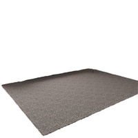 Tapis Rectangulaire Moderne pour la Maison, Design en Sisal et Feutre, Tissé à Profil Bas, Fabriqué à la Machine, Usage Commercial, Couleur Unie, Épaisseur 6mm