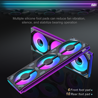 Lovingcool Silent Cooling 5V ARGB Ventilador de caja de computadora con control PWM 120/240/360 Ventilador de refrigeración integrado