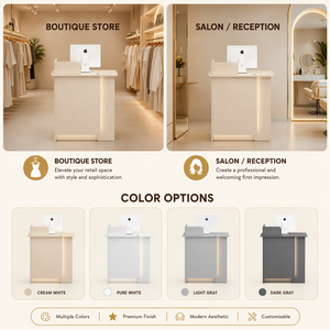 Mostrador de Recepción de Madera Moderno y Duradero, Mini, Tendencia 2026, para Tienda de Ropa, Comercio Minorista, Mostrador de Caja - Product Image 3