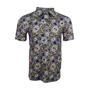 OEM de haute qualité 88 polyester 12 spandex allover athlétique vêtements de golf imprimé pull polo tricoté polo pour hommes - Product Image 4