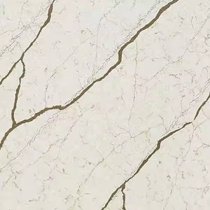 Encimera de Cuarzo Artificial Calacatta de Alta Calidad, Gran Formato, Moderna, para Tocador, Mesa de Cocina, Garantía de por Vida, Duradera - Product Image 4