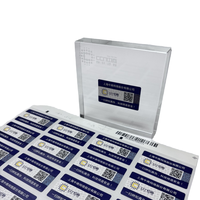 Étiquette autocollante personnalisée avec code QR, étiquette autocollante personnalisée en vinyle PVC imprimé en rouleau, imperméable et auto-adhésive avec code QR