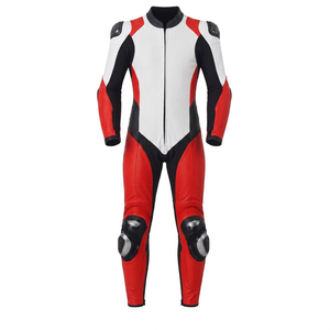 Unisex Rucati Made to Measure Racing Jumpsuit/Traje Cowhide/Kangaroo Leather Track Racing Suit With Hump CE <b>Protectors</b> - Product Image 1