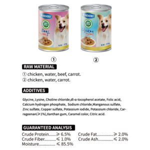 Alimento para Perros al por Mayor, 375g, con Sabor a Pollo, Res y Vegetales, Alto en Proteínas, Sin Granos, en Lata, para la Piel, el Pelaje y la Digestión - Product Image 4