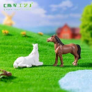 <span class=keywords><strong>Chevaux</strong></span> de simulation pour micro-paysages, petites figurines de <span class=keywords><strong>chevaux</strong></span>, décorations de jardin DIY, accessoires suspendus, miniatures - Product Image 3
