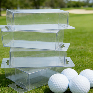 Porta Pelotas de Golf Transparente de PVC, Ecológico y Personalizable, <span class=keywords><strong>para</strong></span> 3 Pelotas, Venta al Por Mayor |   Empaque Colgante Resistente <span class=keywords><strong>para</strong></span> Venta y Almacenamiento de Artículos de Golf - Product Image 4