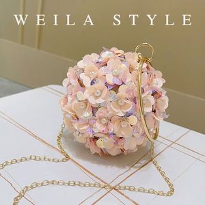 Bolso de Mano de Novia con Flores y Perlas para <span class=keywords><strong>Fiesta</strong></span> de Bodas - Product Image 4