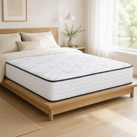 Matelas enroulable avec ressorts ensachés individuellement, tissu tricoté de qualité supérieure