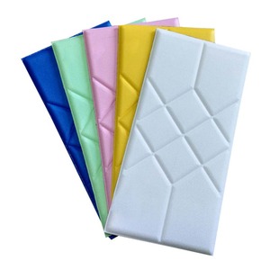 Soft Pack Soundproof Wall Stickers For Children's Rooms Self Adhesive 3D Foam Waterproof Cartoon Wainscoting Light Pink - Product Image 2