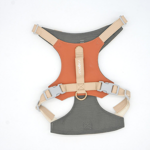 Harnais pour chien en cuir rembourré respirant - Product Image 4