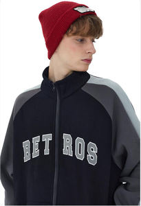 Chaqueta Varsity de Invierno para Hombre, Talla XXXL, con Patrón de Letras, Forro Polar, Bordado Personalizado, Parche de Chenilla, Servicio OEM - Product Image 3