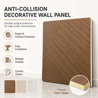 Panneau de protection murale intérieur haute résistance aux chocs, plaque de protection anti-rayures en PVC pour la décoration intérieure des hôtels et hôpitaux