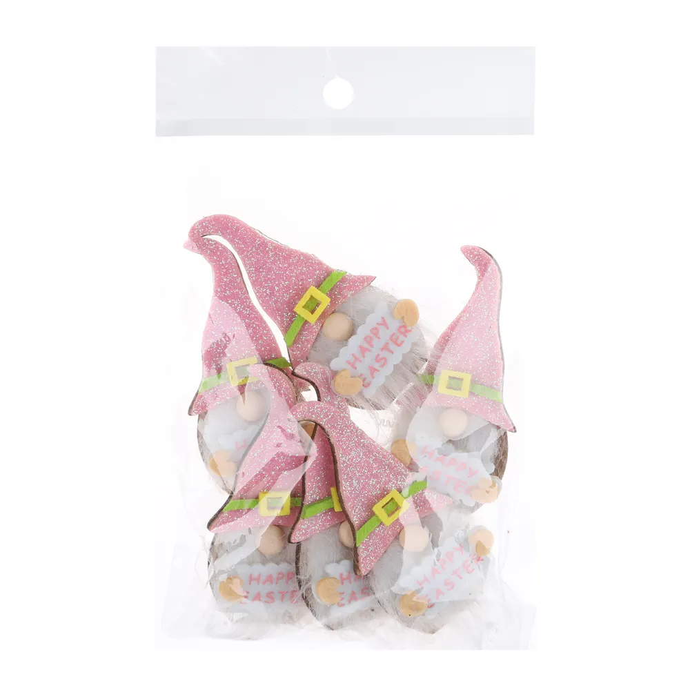 Groothandel Pasen Lente Hout Chip Party Tafelblad Decor Creatieve Gnome Houten Confetti