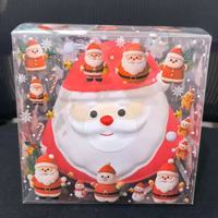 Jouets Squishy Père Noël Botu pour Noël, Cadeaux de Noël pour Enfants, Jouets Anti-Stress en TPR, Balle Anti-Stress Géante, Jouets Fidget à Presser pour Noël