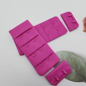 Accessoires de lingerie de haute qualité : Bande de fixation à crochets et œillets en nylon noir, longue, à trois rangs, à point simple, pour corset et soutien-gorge - Product Image 1