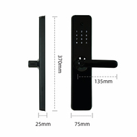 Hoogwaardige anti-diefstal vingerafdruk Tuya APP WIFI afstandsbediening ontgrendeling 6068 insteekslot slimme slot camera glazen deur aluminiumlegering cloud