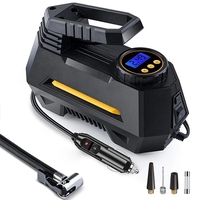 Compresseur d'air portable numérique 12V de haute qualité pour voiture et moto avec moniteur de pression des pneus 150 PSI et lumière d'urgence