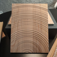 Panneaux muraux modernes en bois de chêne massif, résistants à l'humidité, motif géométrique 3D, décoration 3D, panneaux muraux en bois CNC pour les portes d'appartements