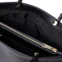 Sacs à main noirs en cuir PU pour femme, accessoire de bureau, poignée supérieure, marque