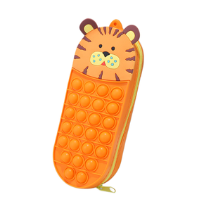 Estuche de Silicona con Diseño de Animales, Estuche de Lápices con Burbujas Antiestrés para Niños y Estudiantes, Estuche de Lápices con Forma de Animal - Product Image 2