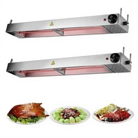 Plaque chauffante commerciale de cuisine, lampe de maintien au chaud pour plats suspendus, chauffe-plats électrique en forme de barre à température réglable