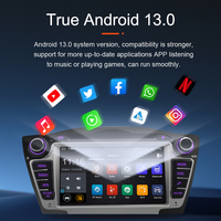 Autoradio Android SEMAITU avec Carplay et mise en miroir d'écran, lecteur audio vidéo stéréo, tableau de bord pour DVD pour Hyundai IX35 2010-2016
