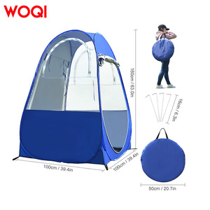 เต็นท์พับได้ Woqi Outdoor ขนาด 120x120x190 ซม. ชั้นเดียว กันน้ำ พกพาสะดวก สำหรับตั้งแคมป์ชายหาด สีฟ้า - Product Image 2