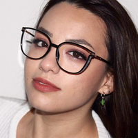 Montura de Gafas Ópticas Personalizadas a Bajo Precio a la Moda y Versátiles con Filtro de Luz Azul para Mujer