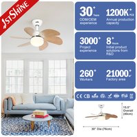 Ventilador de Techo con Luz 1stshine, Aspas de MDF, Decoración para el Hogar, Excelente Vendedor, Directo de Fábrica, Diseño Moderno Profesional, Motor DC