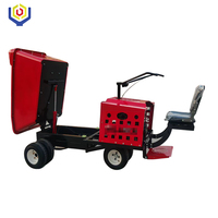 Mini-dumper à essence à 6 roues motrices avec capacité de charge de 800 kg et système entièrement hydraulique pour la construction