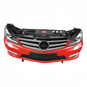 Para <span class=keywords><strong>Mercedes</strong></span> Benz Clase C W204, Nuevo Conjunto de Parachoques Delantero con Radiador, Faro, Capó y Placa Protectora - Product Image 1