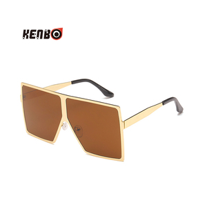 <span class=keywords><strong>Occhiali</strong></span> <span class=keywords><strong>da</strong></span> <span class=keywords><strong>Sole</strong></span> Kenbo 2020 Super Grandi e Cool con Montatura in Metallo Futuristico, Oversize Quadrati per Uomo e Donna, Colore Bianco - Product Image 4