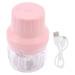 <b>Mini</b> Design Kitchen Tools USB Electric Garlic Crusher Fruit Meat Cutter Blender Vegetable Chopper Machine Stainless Steel Blade - Product Image 3