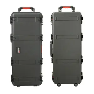 Best selling trolley handle plastic suitcase hard camera carry equipment foam for camera waterproof case waterproof