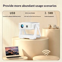 Nouveau projecteur Android 1080P authentique pour cinéma maison, vente directe usine, mise en miroir d'écran 5G, grand écran portable avec cardan